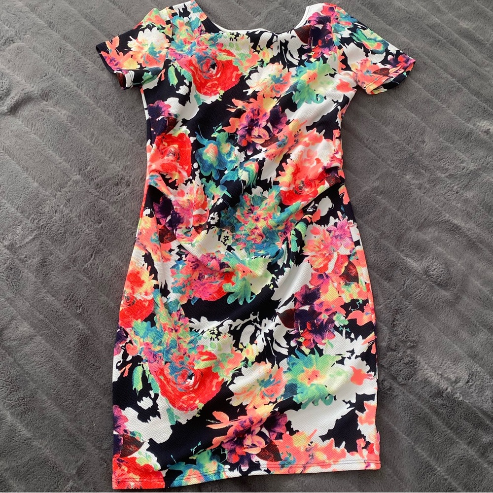 Pink Blush Maternity Floral Dress